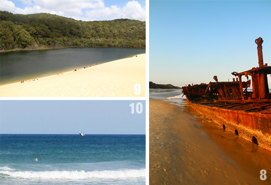 Epave Fraser Island Lac Baleines Australie