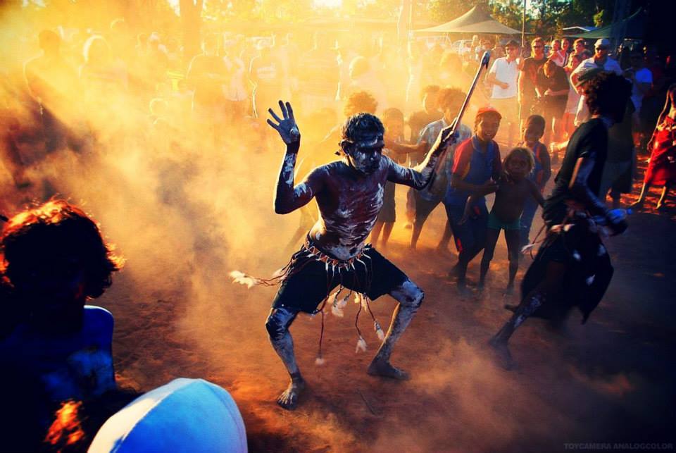 Danseur aborigène en Australie