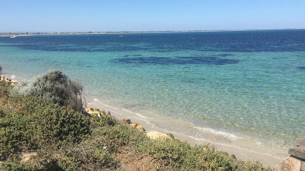 Rockingham Safety Bay Beach à côté de Perth