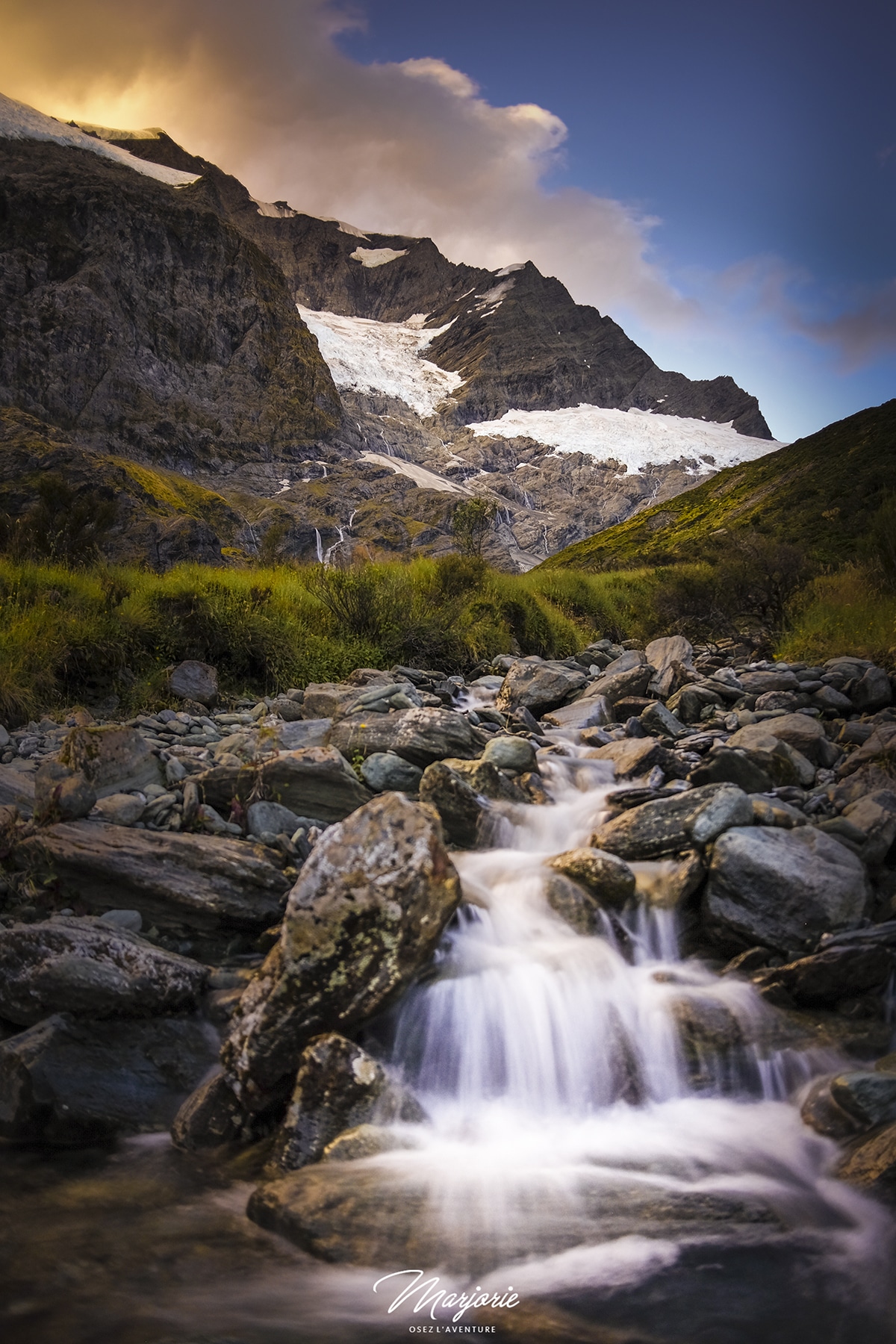 Rob Roy glacier en Nouvelle Zélande