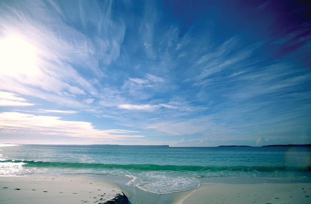 La plage au sable blanc de Jervis Bay