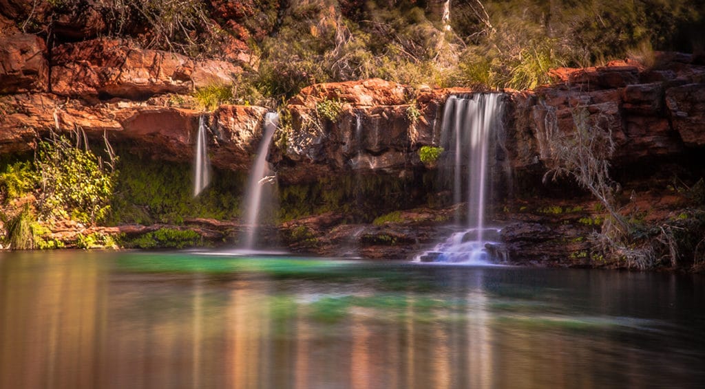 Cascade au Karijini National Park en Australie