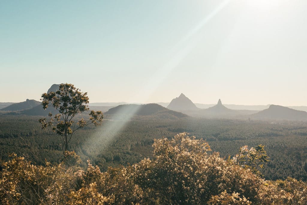 sunshine coast glass house mountains