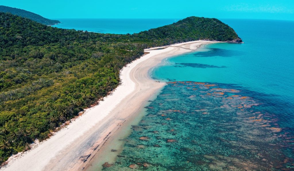 Vue aérienne de la Daintree Forest en Australie