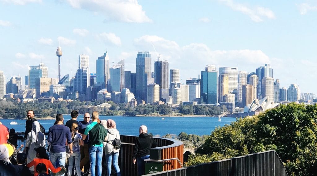 vue sur la ville de Sydney depuis le Taronga Zoo