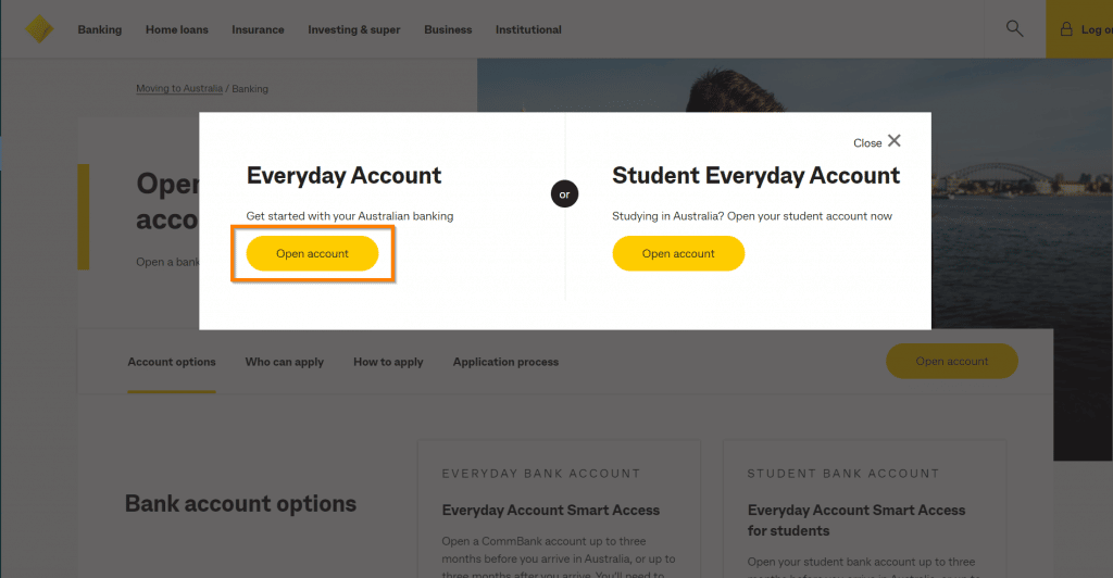 Ouvrir un compte Commonwealth - les différents comptes bancaires