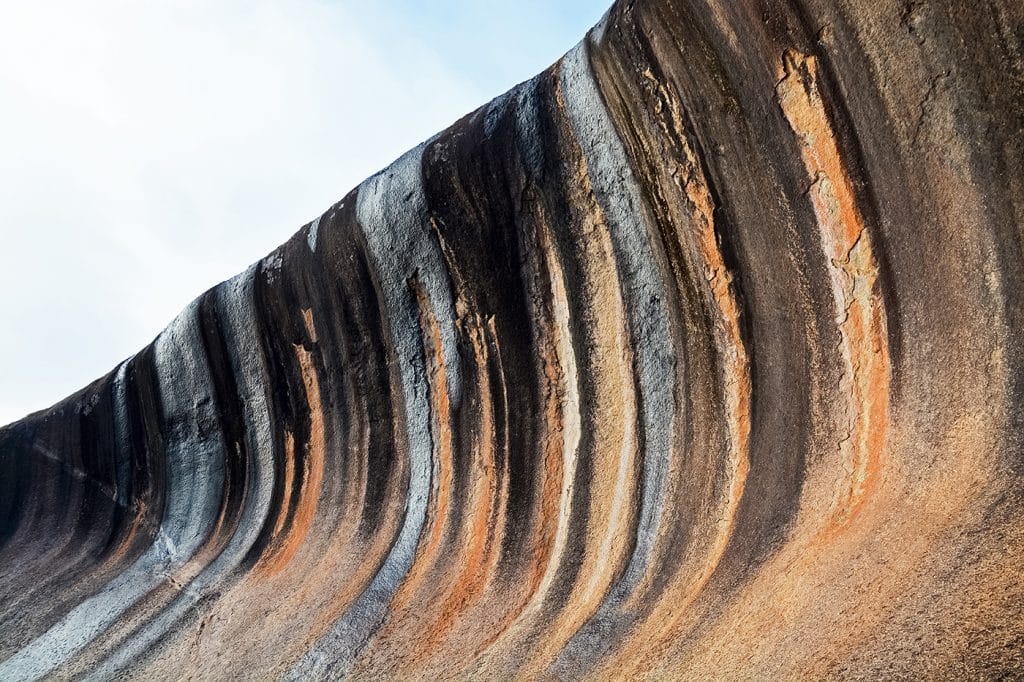 wave rock dans la région de Perth