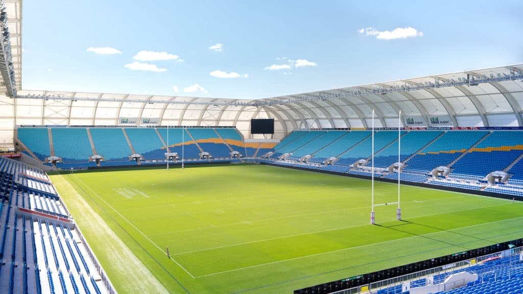 Stade de rugby en Australie, un sport très suivi.