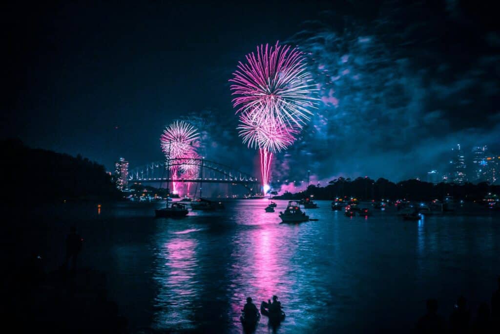 feu d'artifice de sydney pour le nouvel an