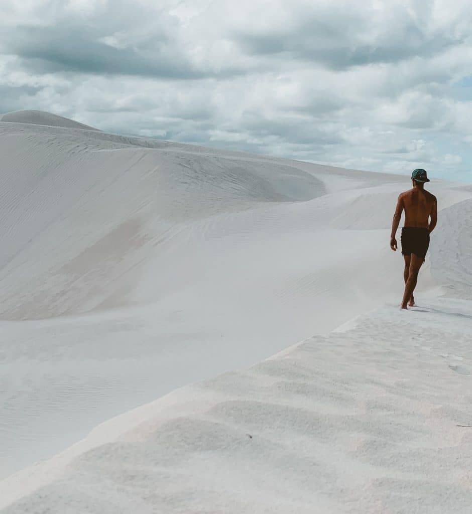 Lancelin Sand Dunes dans la région de Perth