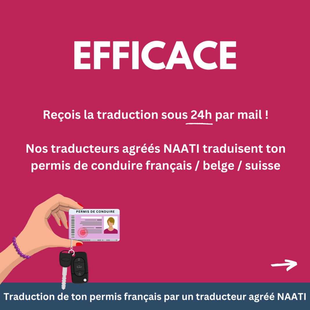 Traduction NAATI Recevez votre permis en 24h