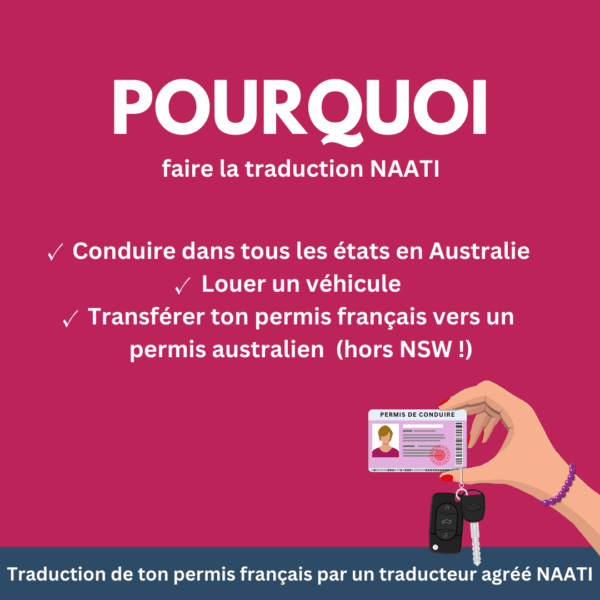 Traduction NAATI – Permis de conduire pour l’Australie – Image 4