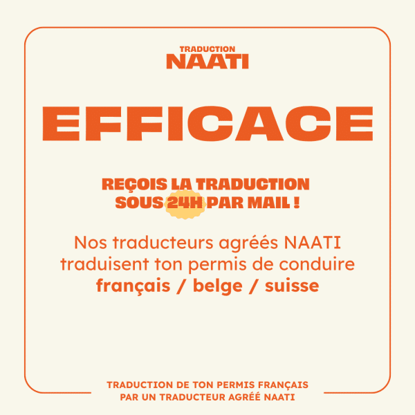 Traduction NAATI – Permis de conduire pour l’Australie – Image 2